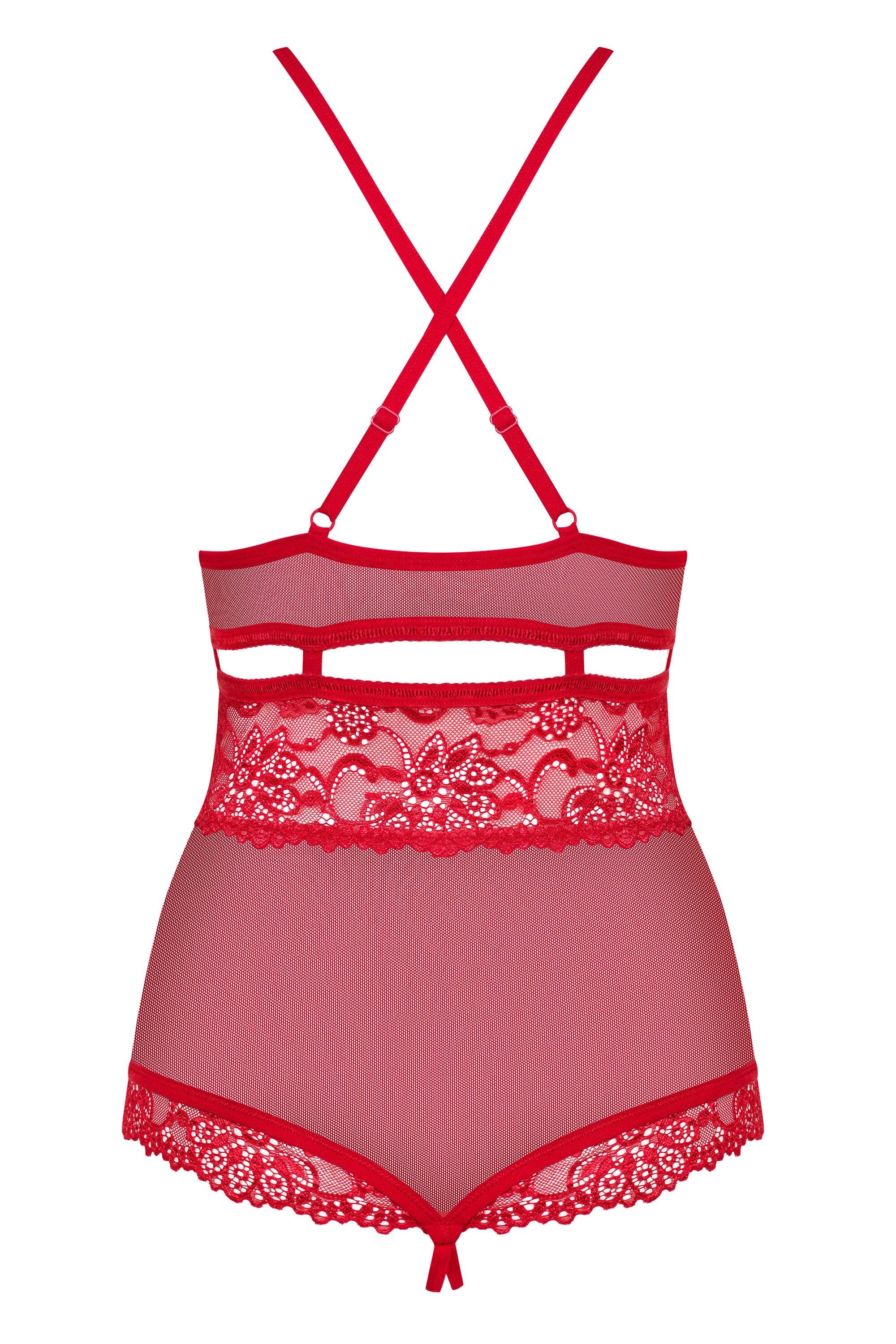 838-Ted-3 Body Opencrotch Rojo